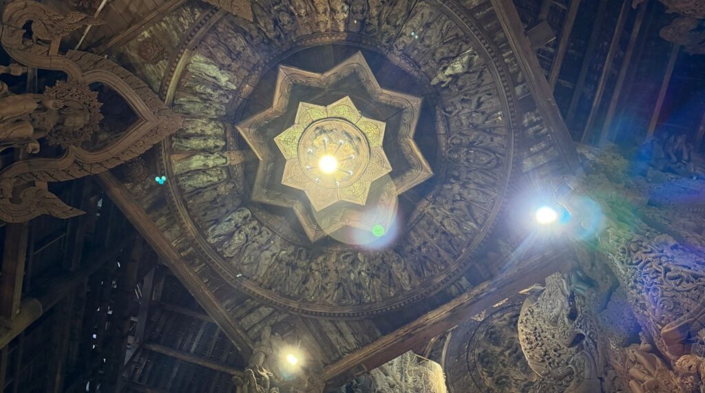 ceiling at sanctuary of truth